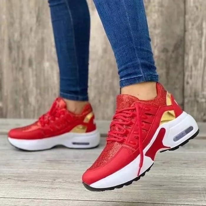 Camilla – Lace-Up Cushioned Everyday Trainers