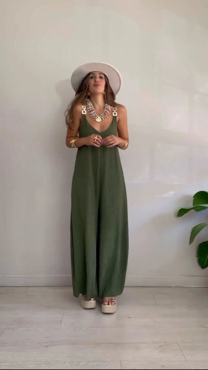 Caoimhe – Relaxed Wide-Leg Sleeveless Jumpsuit