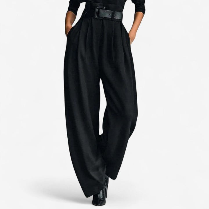 Lettie – Sophisticated Wide Leg Turtleneck Jumpsuit