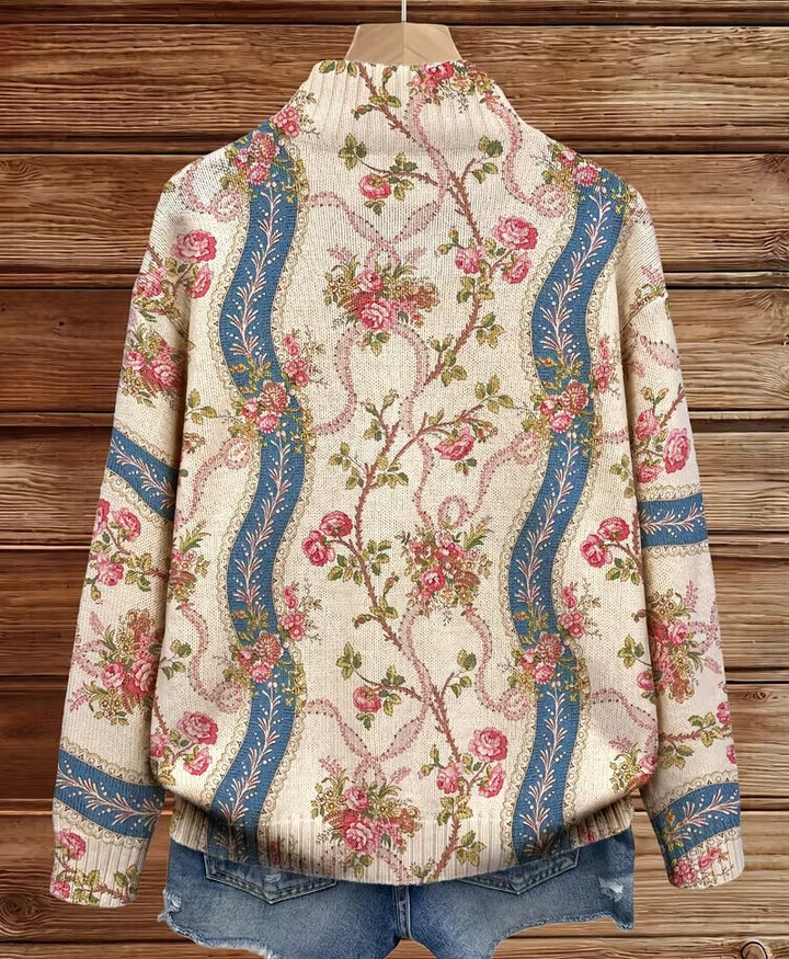 Annabel – Climbing Rose Floral Zip Jacket