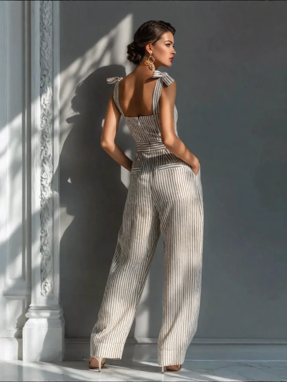 Pauline – Striped Wide-Leg Jumpsuit