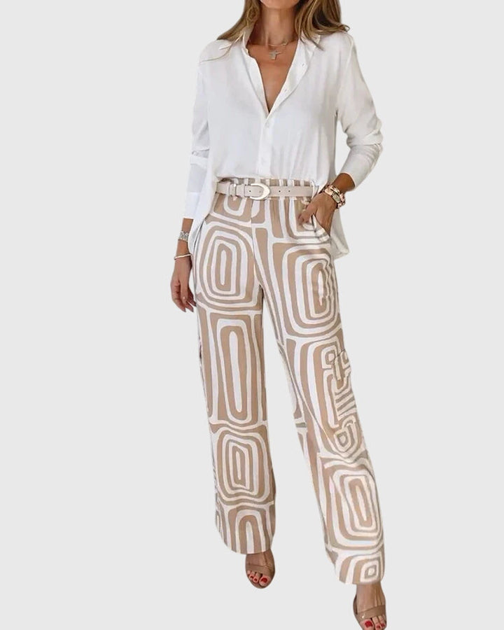 Averie | Stylish Trousers + Free Blouse & Belt