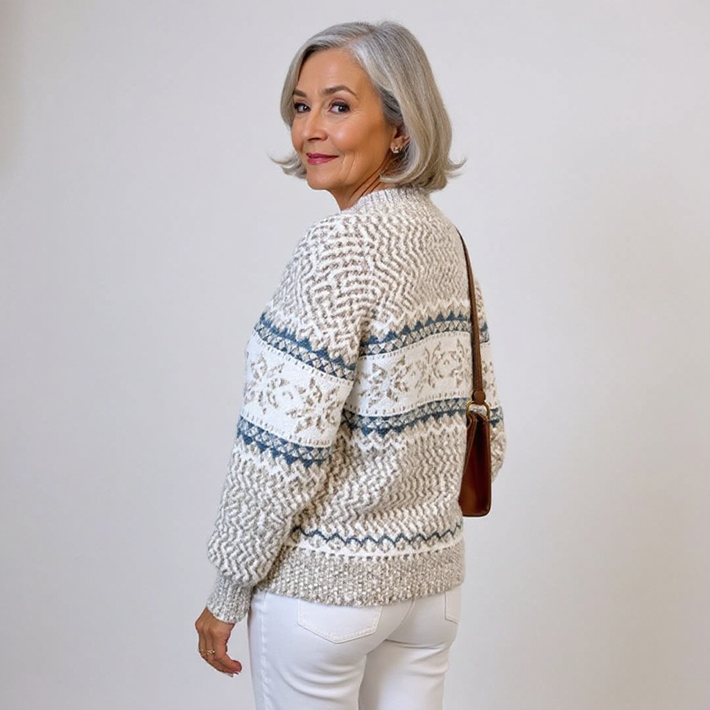 Nicola – Nordic Snowflake Knit Jumper