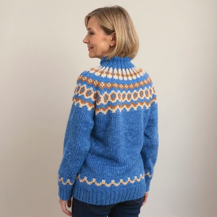 Pamela – Fair Isle Knit Turtleneck Jumper
