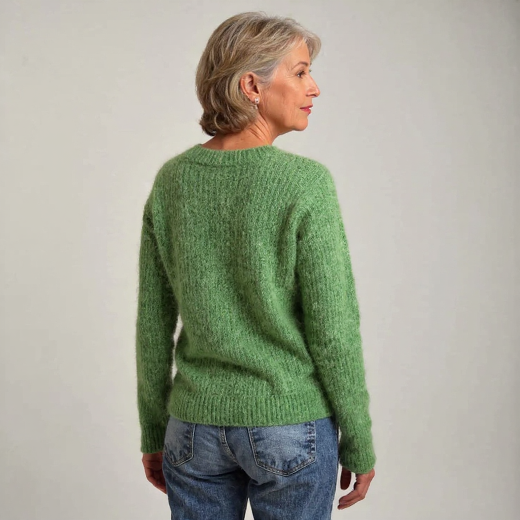 Daphne – Charming Sheep Motif Knit Jumper