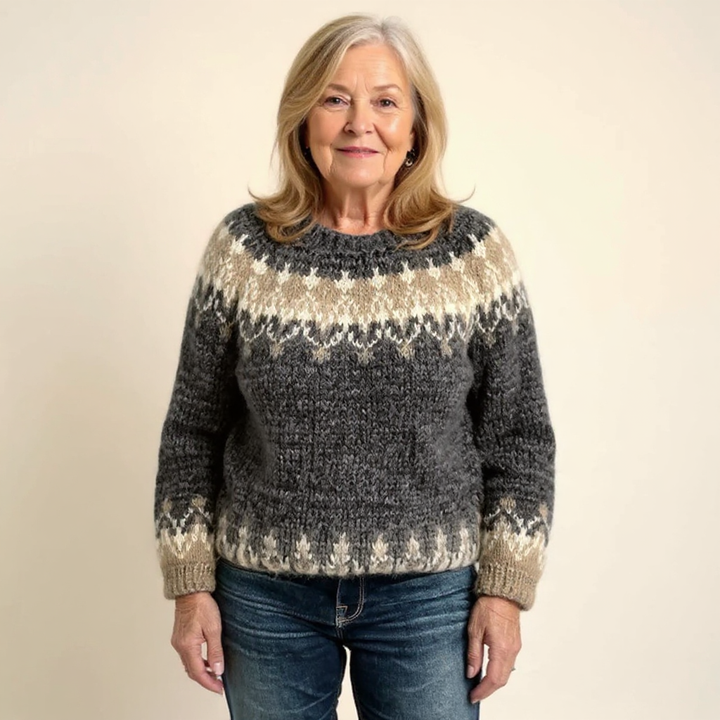 Annabel – Fair Isle Knit Pullover Jumper