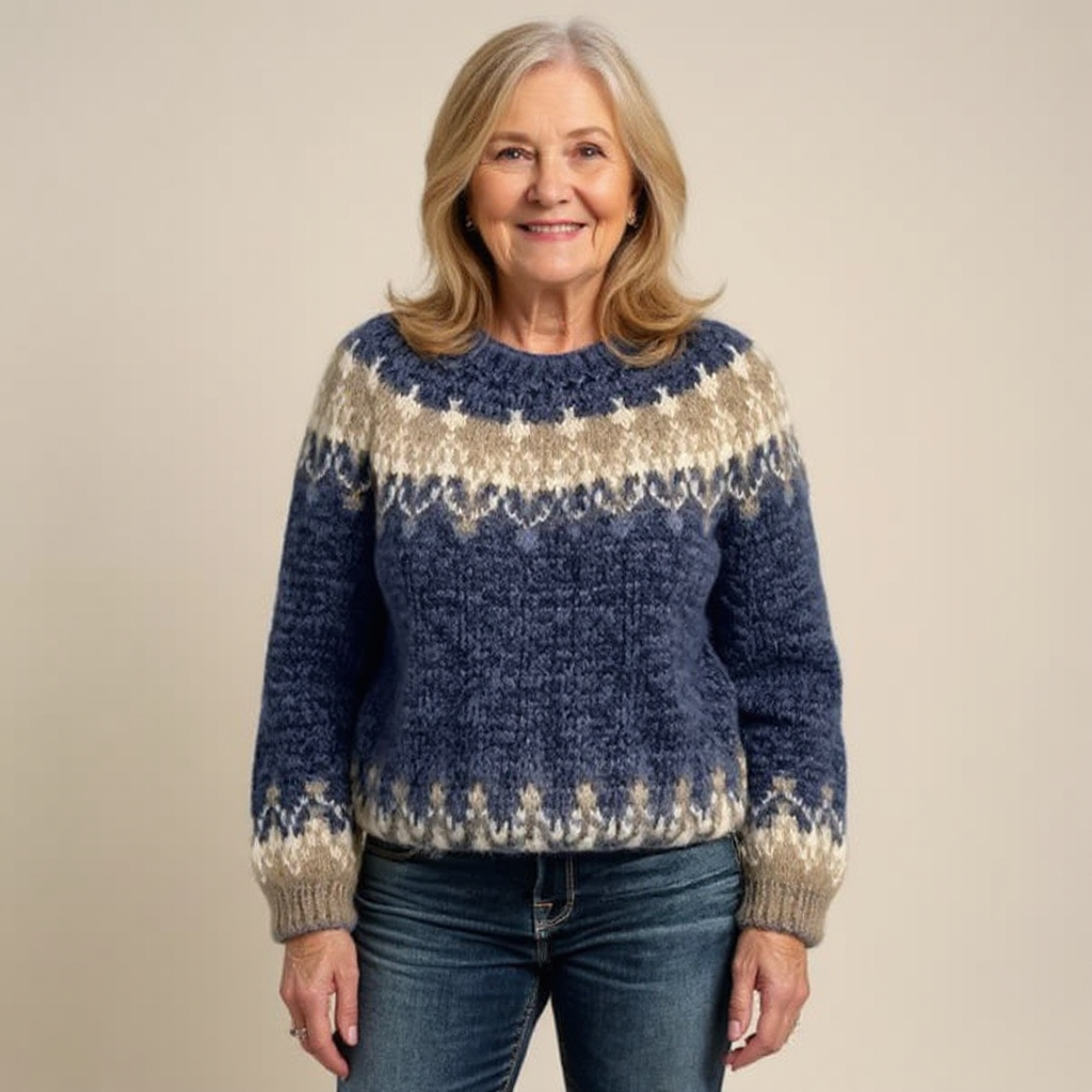 Annabel – Fair Isle Knit Pullover Jumper
