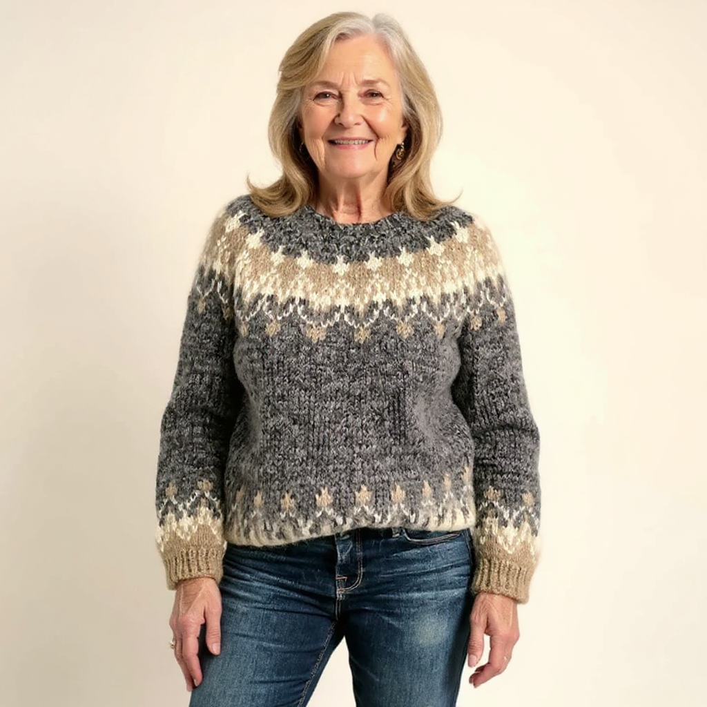 Annabel – Fair Isle Knit Pullover Jumper