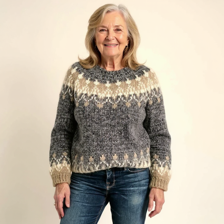 Annabel – Fair Isle Knit Pullover Jumper