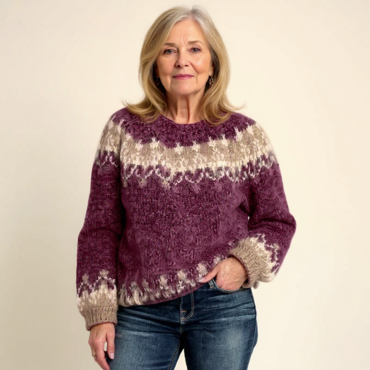 Annabel – Fair Isle Knit Pullover Jumper