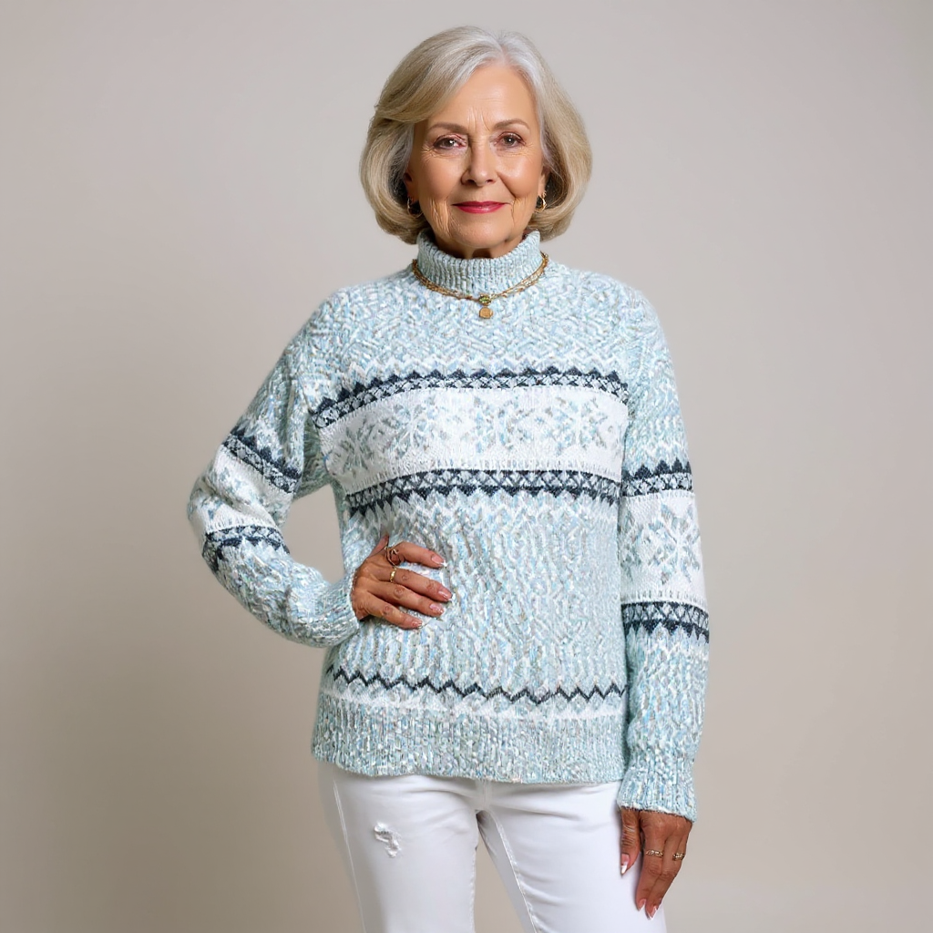 Nicola – Nordic Snowflake Knit Jumper