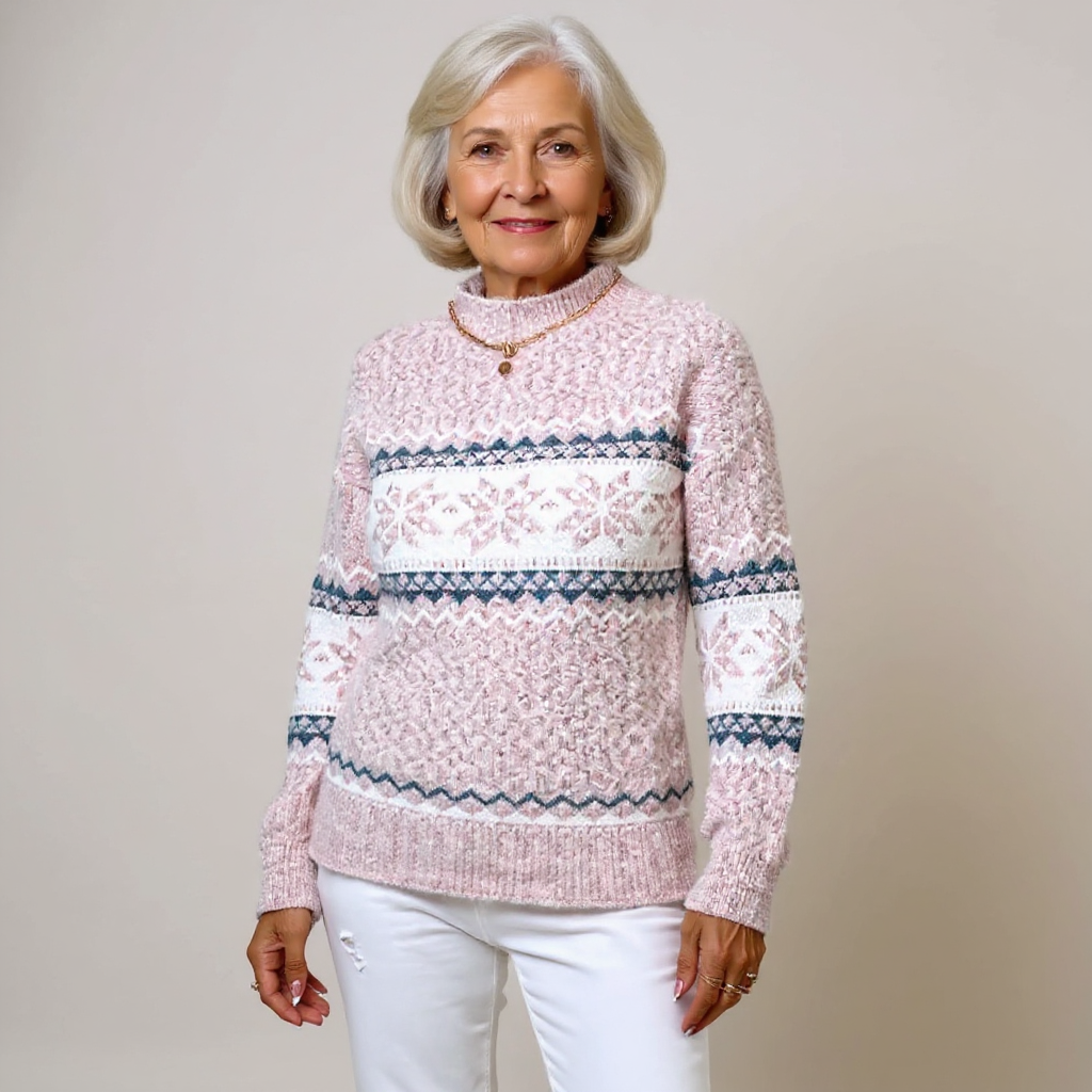 Nicola – Nordic Snowflake Knit Jumper