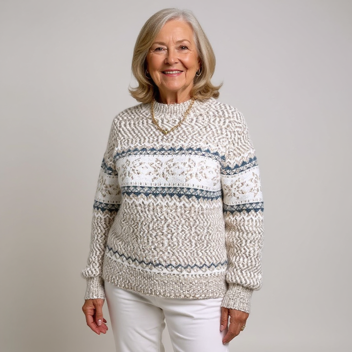 Nicola – Nordic Snowflake Knit Jumper