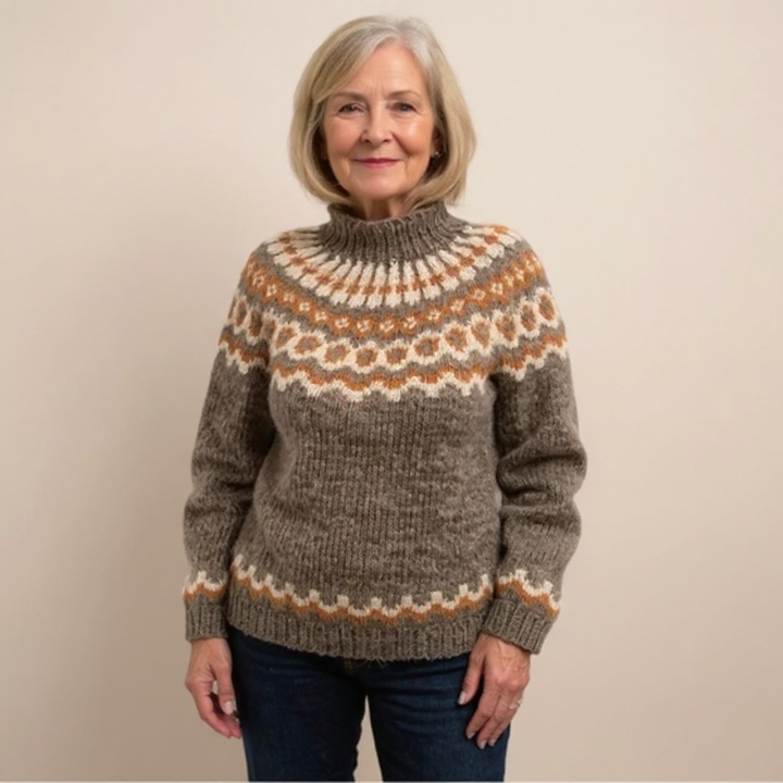 Pamela – Fair Isle Knit Turtleneck Jumper