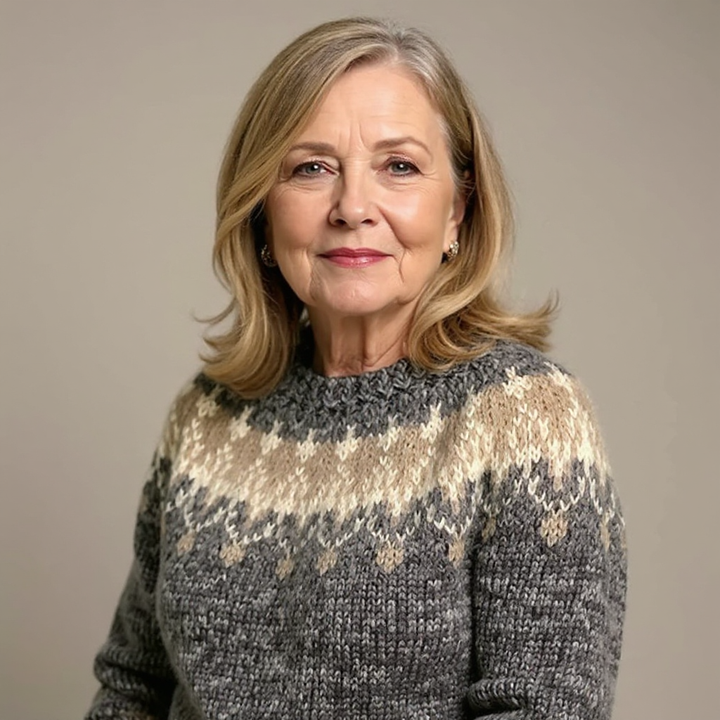 Annabel – Fair Isle Knit Pullover Jumper