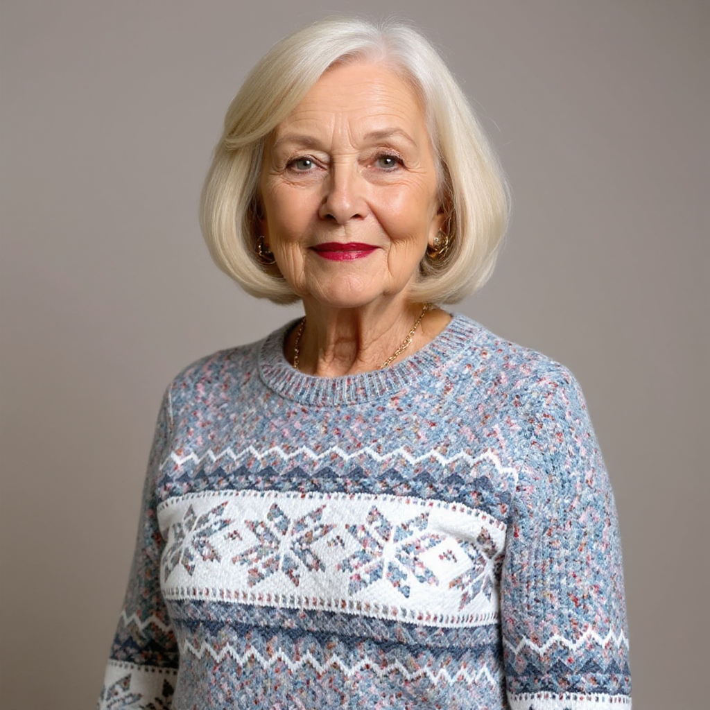 Nicola – Nordic Snowflake Knit Jumper