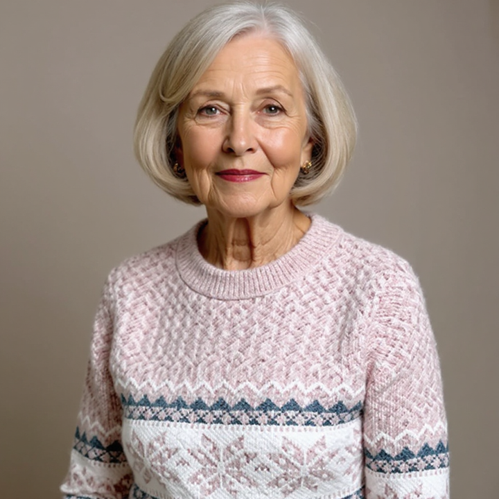 Nicola – Nordic Snowflake Knit Jumper