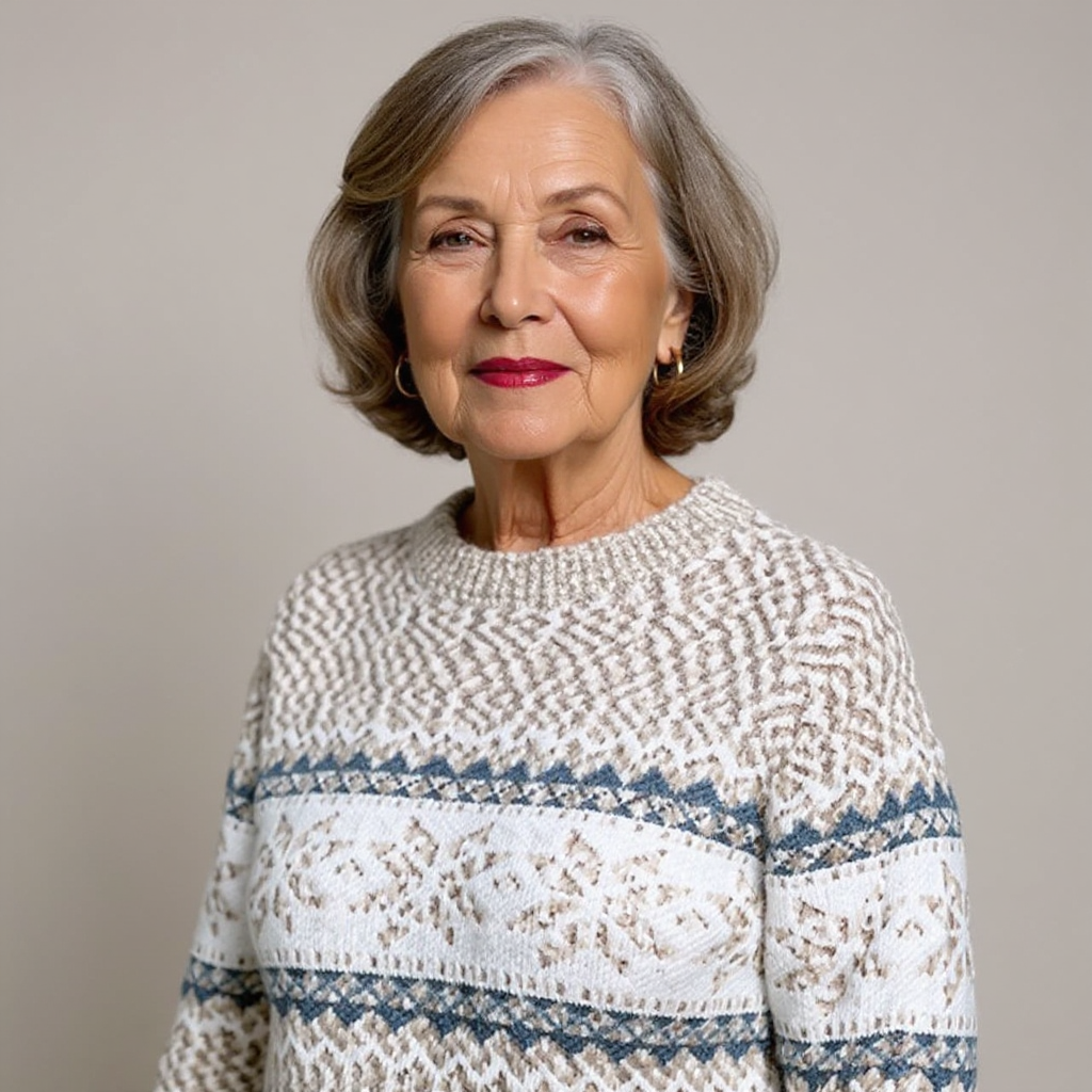 Nicola – Nordic Snowflake Knit Jumper