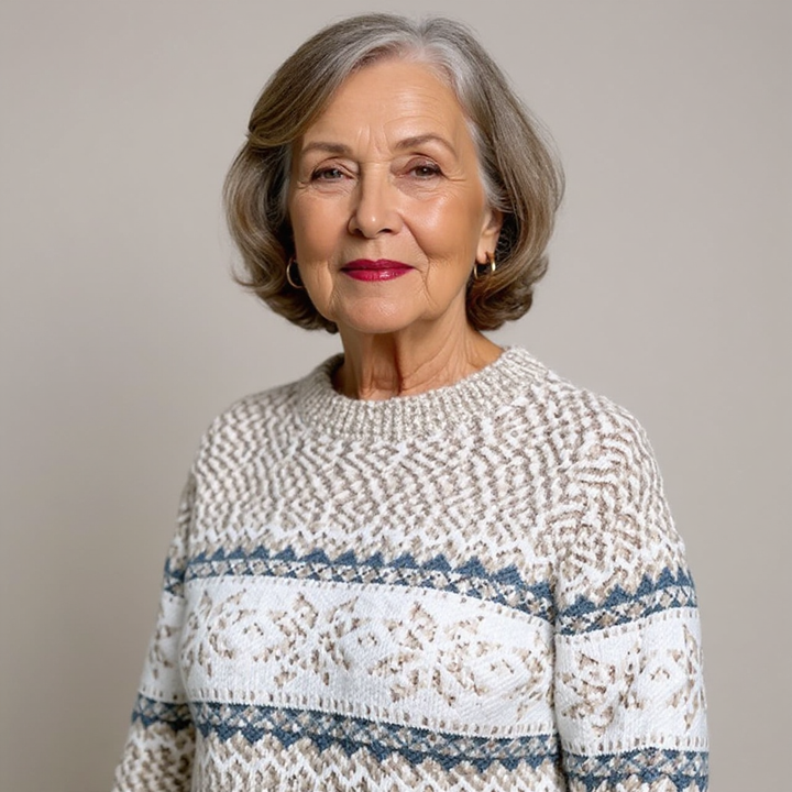 Nicola – Nordic Snowflake Knit Jumper