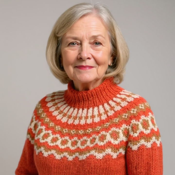 Pamela – Fair Isle Knit Turtleneck Jumper
