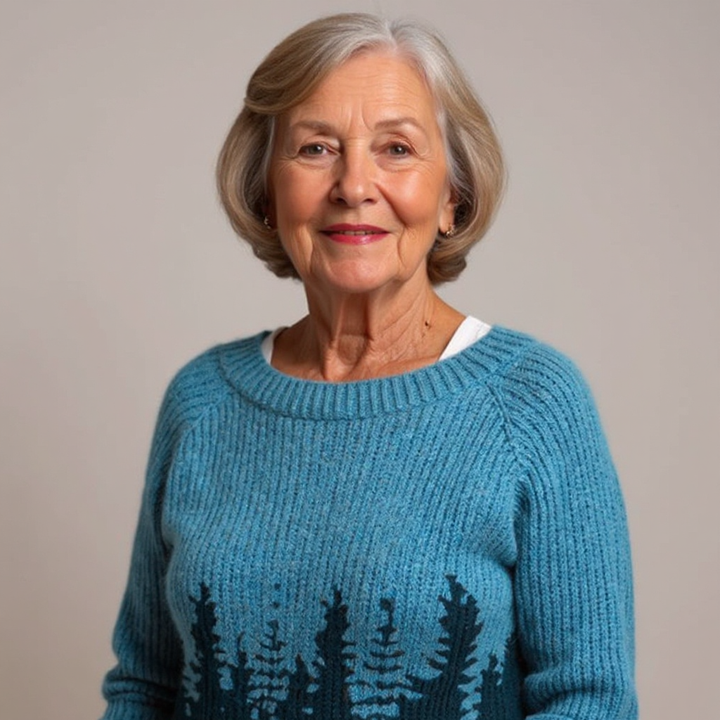 Tessa – Forest Print Knit Jumper
