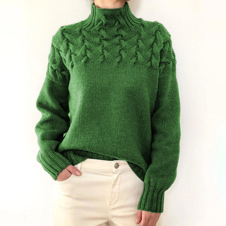 Hazel – Cable-Knit Turtleneck Jumper