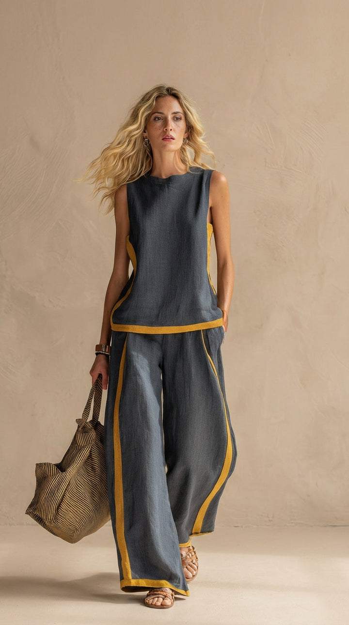 Judy | Breezy Linen-Look Two-Piece Set