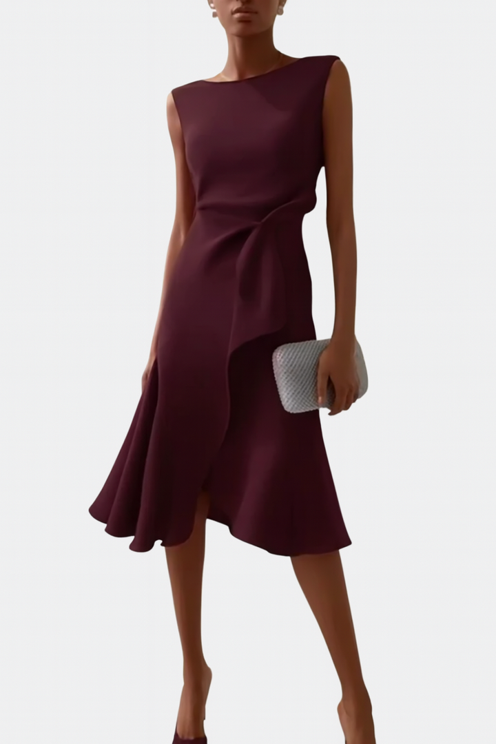 Rhiannon | Draped Asymmetric Midi