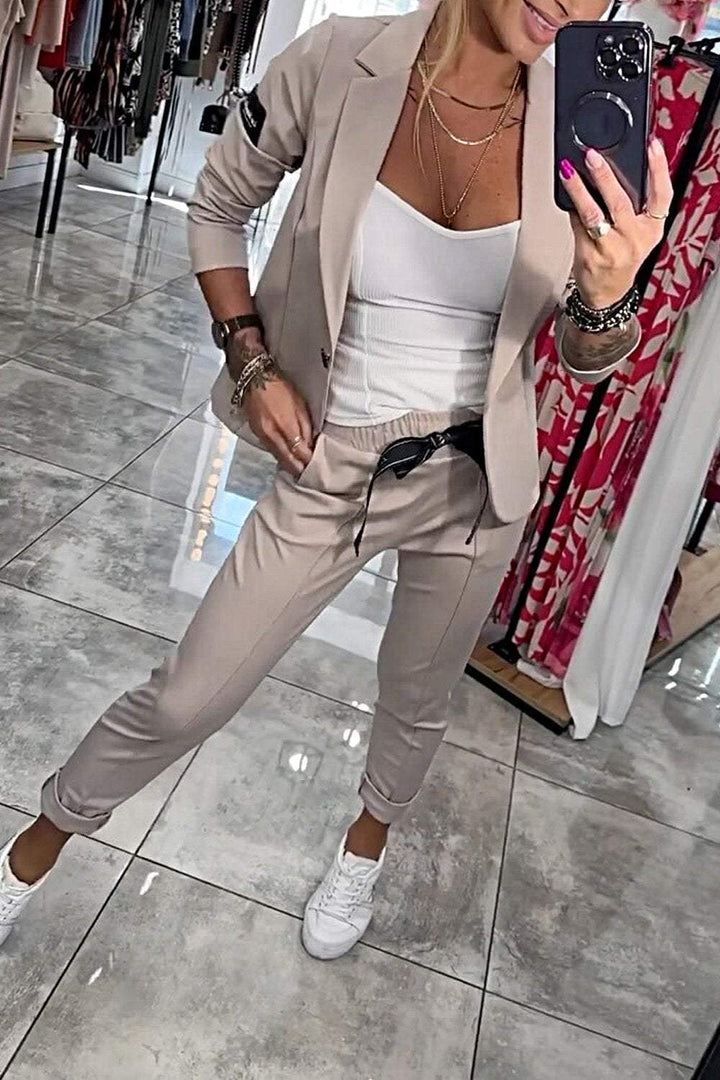 Caitlin | Relaxed Solid Colour Two-Piece Set for Women