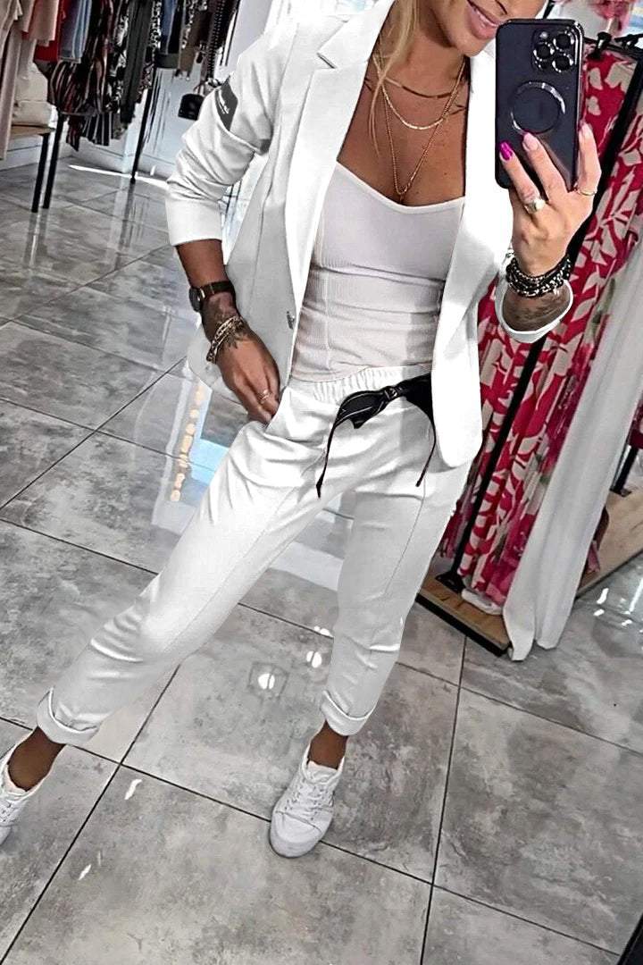 Caitlin | Relaxed Solid Colour Two-Piece Set for Women