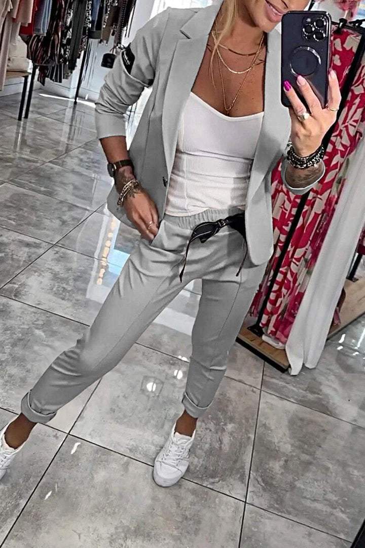 Caitlin | Relaxed Solid Colour Two-Piece Set for Women