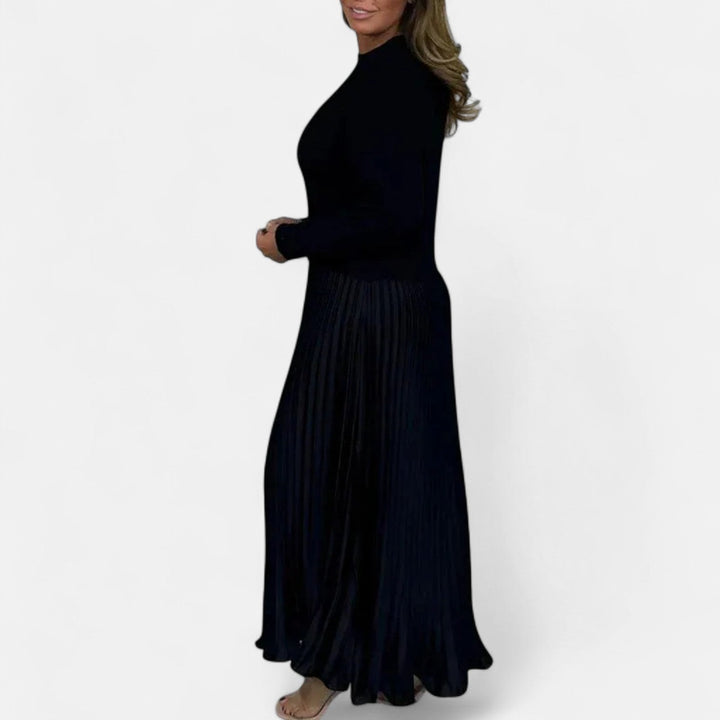 Karlee | Maxi Dress with Jumper and Pleated Skirt