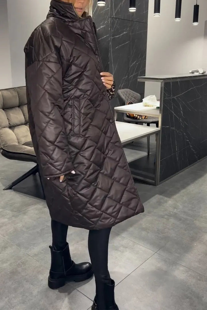 Morven – Quilted Longline Padded Coat
