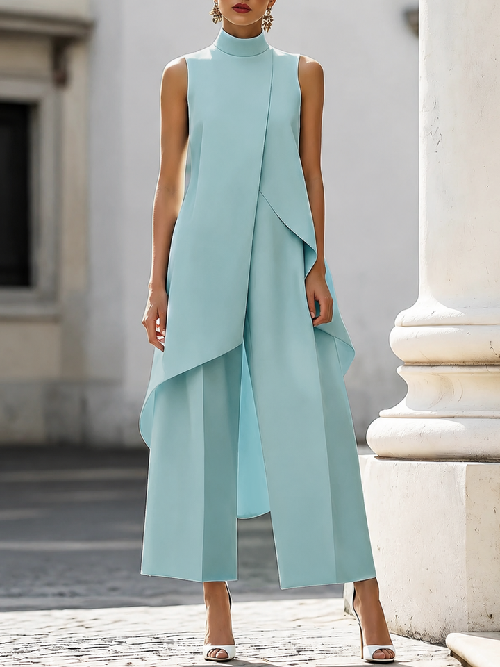 Tabitha – Asymmetric Panel Wide-Leg Set