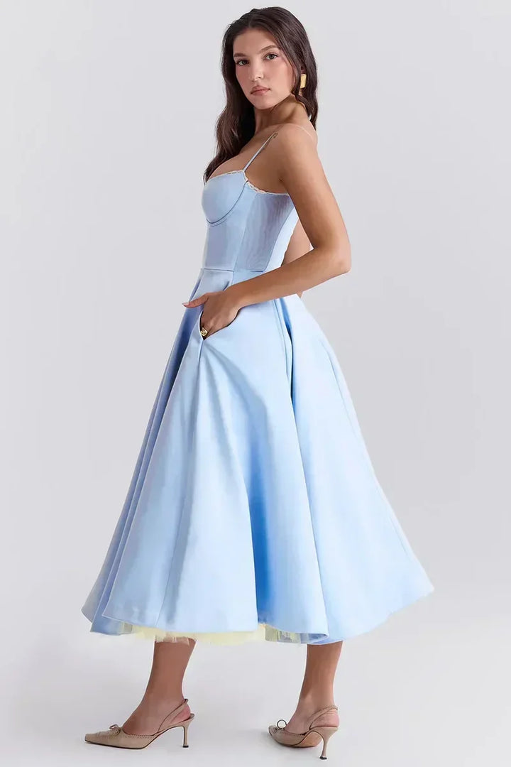 Jade | Delicate Tulle Accent Dress