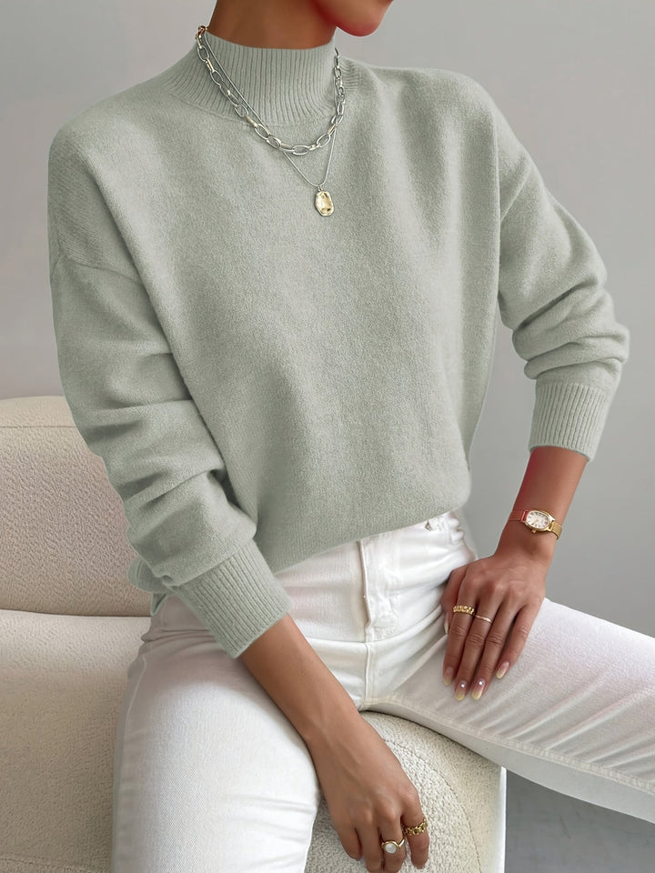 Verity – Mock Neck Knit Jumper