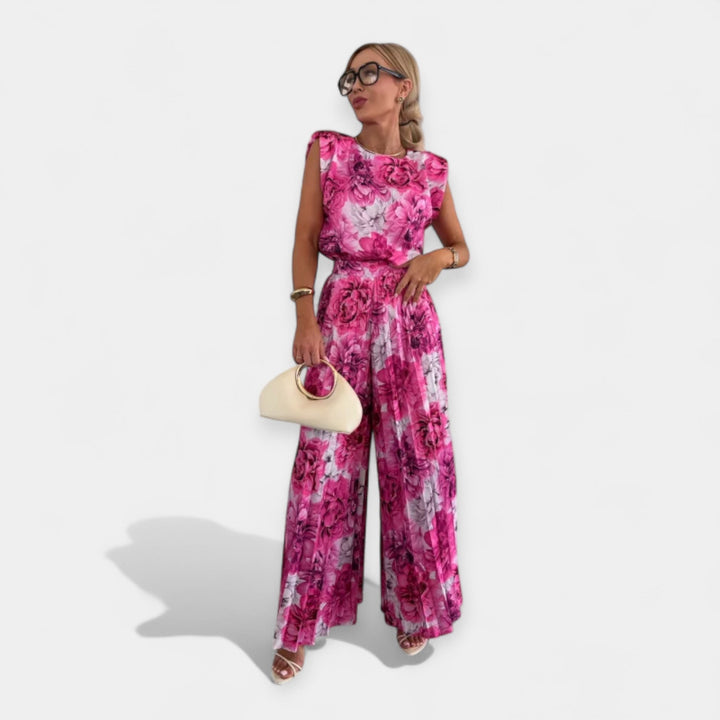 Jackie | Summer Outfit: Top and Trousers Set