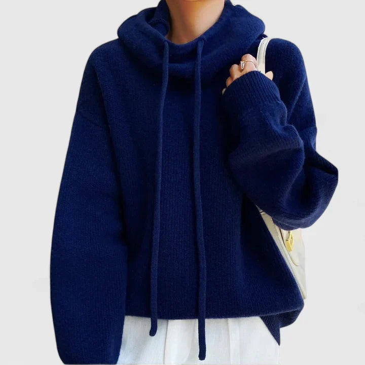 Kerensa – Relaxed Knit Hooded Pullover
