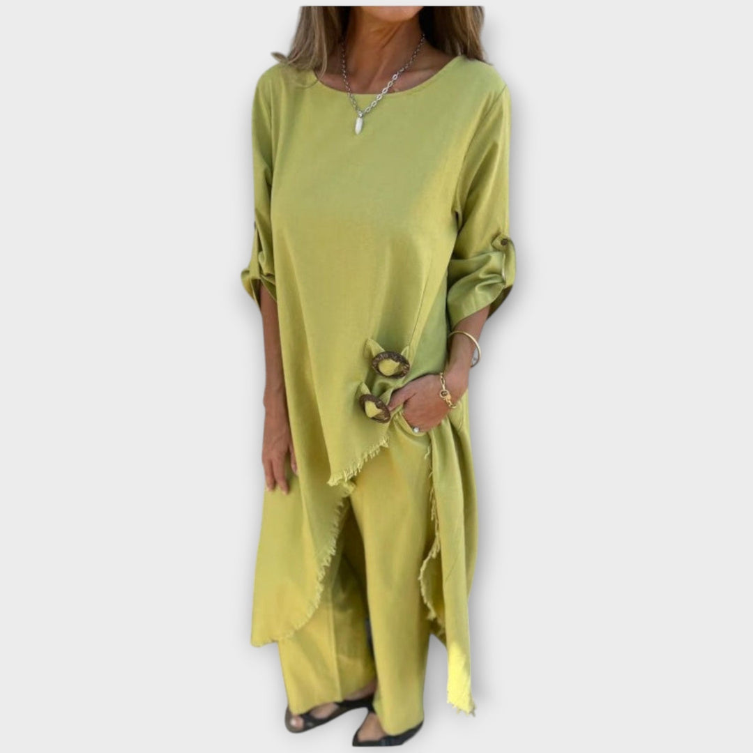 Georgiana – Relaxed Linen-Look Two-Piece Set
