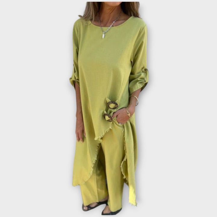 Georgiana – Relaxed Linen-Look Two-Piece Set
