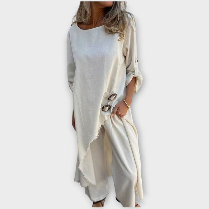 Georgiana – Relaxed Linen-Look Two-Piece Set
