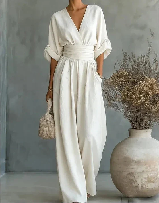 Nerys – Wide-Leg Belted Jumpsuit