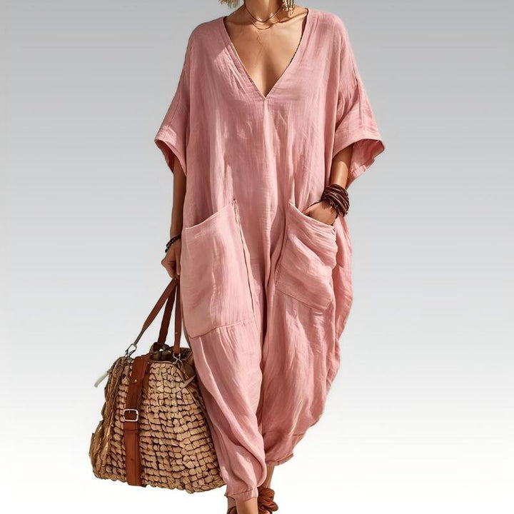 Freda – Relaxed Everyday Woven Jumpsuit