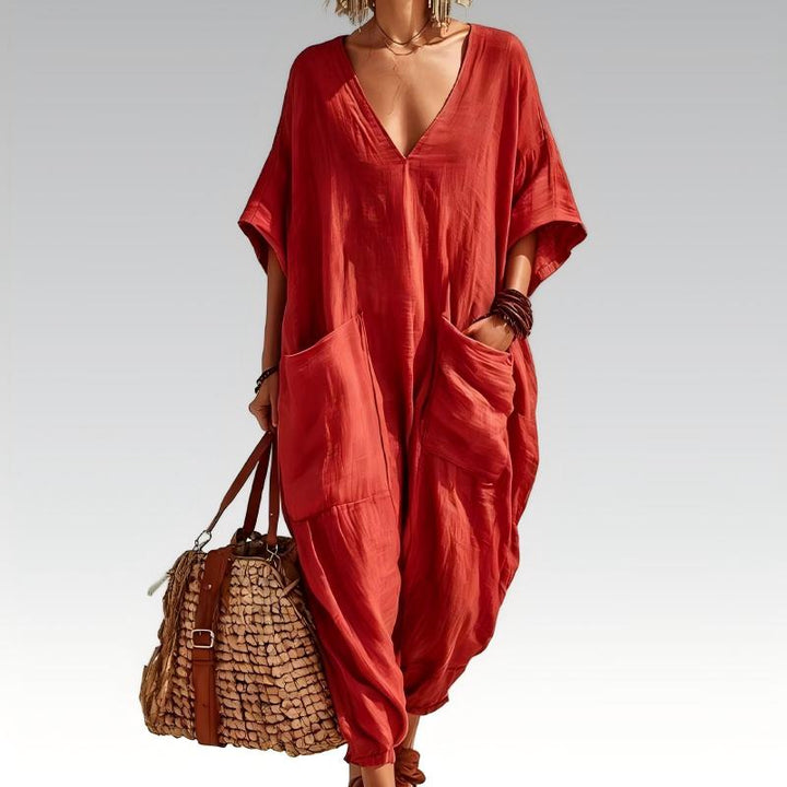 Freda – Relaxed Everyday Woven Jumpsuit