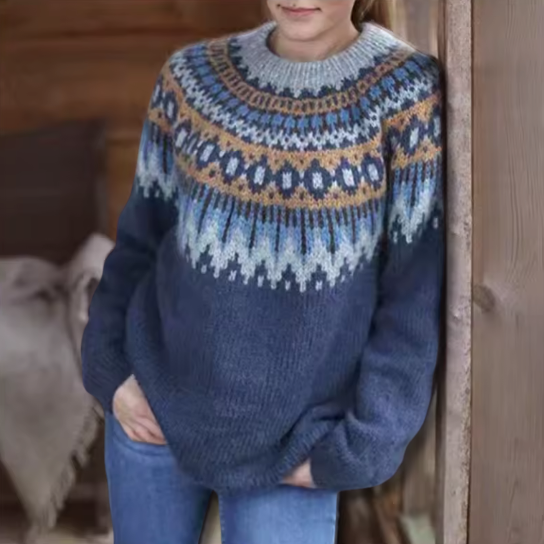 Mairead – Nordic Fair Isle Knit Jumper