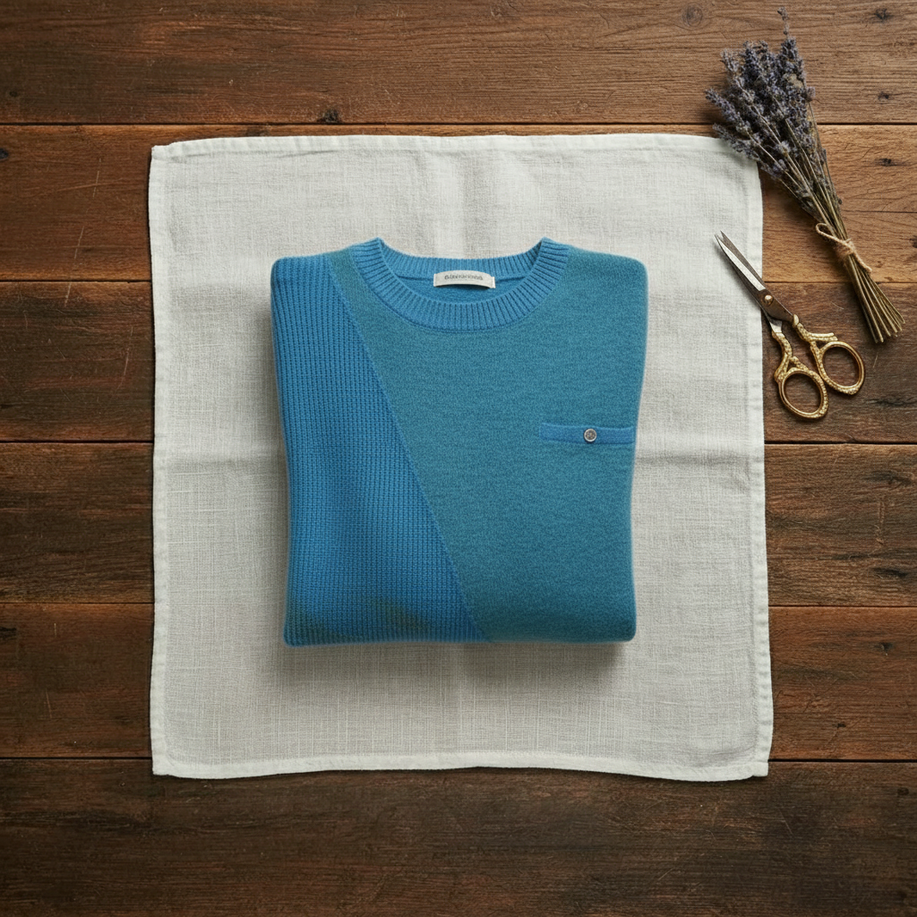 Iris – Crew Neck Jumper with Contrast Trim