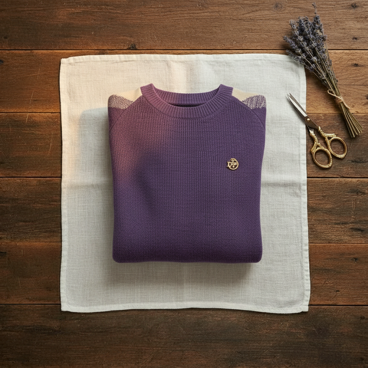 Jennifer – Contrast Sleeve Knit Jumper